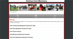 Desktop Screenshot of m.hartmanfarmmachinery.com