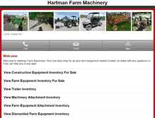 Tablet Screenshot of m.hartmanfarmmachinery.com