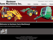 Tablet Screenshot of hartmanfarmmachinery.com